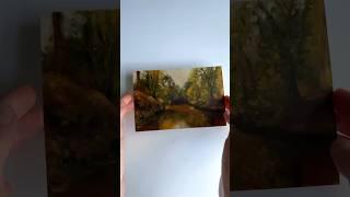 How to paint forest landscape #art #painting #dailypainting #paintingtutorial #oilpainting