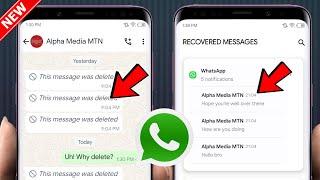 How to See Deleted Messages on WhatsApp 2024 | Recover WhatsApp Deleted Messages