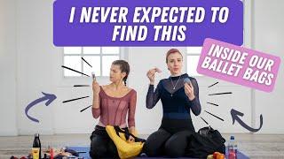 WHAT'S IN OUR DANCE BAGS. We are SO DIFFERENT!