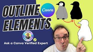 Outline Elements in Canva or Any Image or Clip Art in Canva