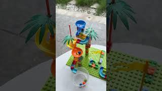 Brick Building Blocks Marble Race Run ASMR #asmr #marble #marblerun #marblerace