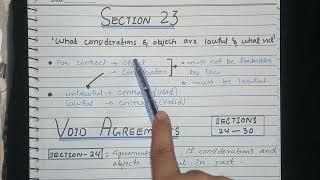 Section 23 of Contract Act 1872 (What considerations and objects are lawful and what not)