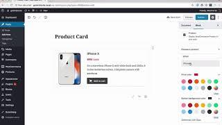 Product card for WooCommerce - Advanced Gutenberg Blocks