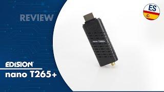 EDISION NANO T265+ Receptor dongle HDMI Digital Terrestre y Por Cable DVB-T2/C H.265/HEVC (ES)