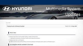 Multimedia System Updates | Bluelink® | Hyundai