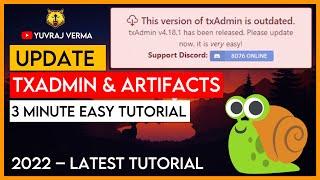 Update txAdmin - Windows Tutorial | Updating FiveM Server Artifacts | 2022 Tutorial