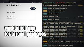 Workbench App for Laravel Packages