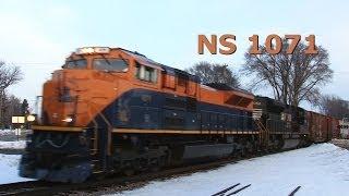 NS 1071 West - Central Railroad of New Jersey Heritage Engine on 2-19-2014