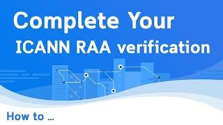 How to complete your ICANN RAA verification | Skyfast.Host