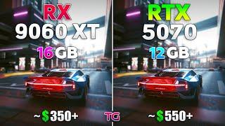 RX 9060 XT 16GB vs RTX 5070 12GB - Test in 10 Games