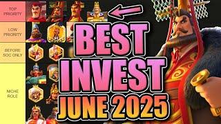 Legendary Investment Tier List [F2P & Low Spend -- Open Field] Rise of Kingdoms June 2025
