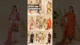 NEW LETIST COLLECTION 2025%ZIMAH UNSTITCH 3 PIECE LAWN COLLECTION  ORIGINAL STOKE AVALABL ORDER NOW