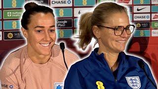 Sarina Wiegman and Lucy Bronze pre-match press conference | England Women v USA Women