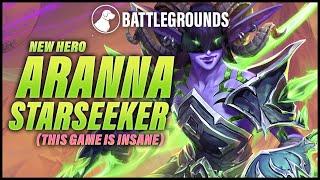 New hero: Aranna Starseeker (This game is Insane) | Dogdog Hearthstone Battlegrounds