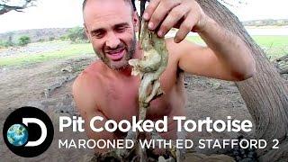 Delicious Pit Cooked Tortoise | Marooned with Ed Stafford S2E3