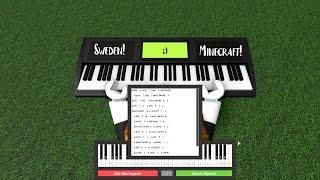 How to play Sweden/Minecraft song on piano! (Roblox)