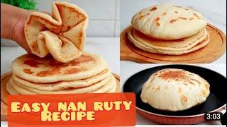 নরম তুলতুলে নান রুটির রেসিপি#soft fluffy nun ruty recipe