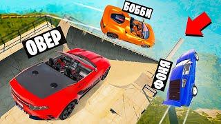 САМАЯ БОЛЬШАЯ РАМПА В МИРЕ! ПРЫЖКИ НА ВЫЖИВАНИЕ В BeamNG.drive