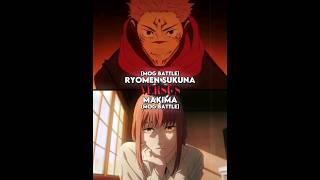 MOG BATTLE | SUKUNA VS MAKIMA #anime #capcut #jujutsukaisen #chainsawman #manga