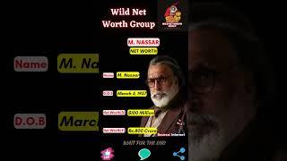  M. Nassar Net Worth  #shorts  #wildnetworthgroup  14 May 2023 