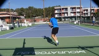 Alexey Zakharov vs Kristjan Tamm Tennis Practice at The Academy