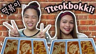 FILIPINO TRIES TTEOKBOKKI MUKBANG | SPICY RICE CAKE 떡볶이 | FILIPINO | Lyka Ramos