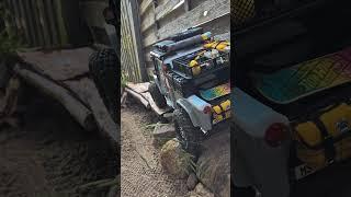 Testing the new crossing at my garden hometrack #rcoffoad #rcgarden #hometrail #hometrack #rccrawler