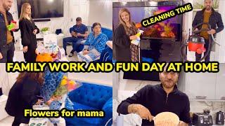 FAMILY LIFE AT HOME TOGETHER IN THE UK DESI FAMILY WORK FUN AND OUR ROUTINE ️