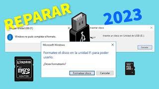 Reparar Memoria USB, Micro SD, Tarjeta SD 2023