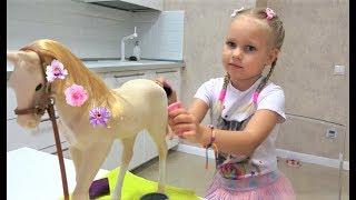 Horse accessories and horse stable ! Cool toy for kids Review toys