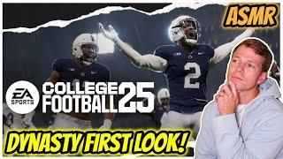 College Football 25 ASMR | Dynasty First Look  - Whispering