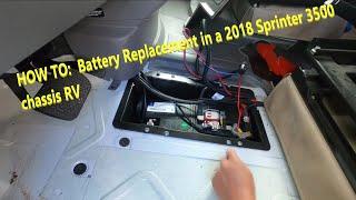 How to replace the Battery in a 2018 Mercedes-Benz Sprinter 3500 RV Group H8/49