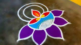 Diwali simple rangoli designs|diwali 2024 beautiful rangoli|diwali Deepam muggulu|Amazingrangoli