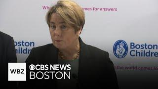 Gov. Healey visits Boston Children's Hospital to see how NIH cuts will impact care