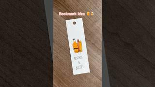 Easy bookmark idea/ books and beer drawing, quote #creative #handmade #trending #shorts #viral #diy