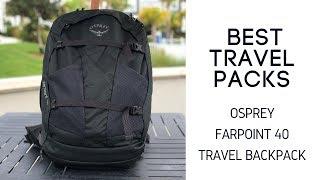 Osprey Farpoint 40 Travel Backpack Review - Rugged and Popular 40L Pack for One Bag Travel