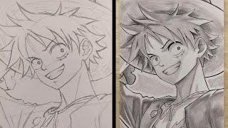 How to Draw Luffy | easy anime drawing | how to draw anime for beginners