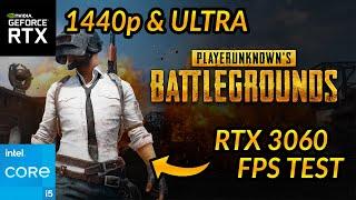 PUBG: BATTLEGROUNDS Free 2 Play | RTX 3060/Intel i5 10400f |1440p ULTRA | FPS Test/Benchmark