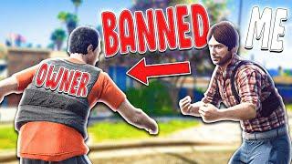 BANNING OWNER From His OWN GTA RP SERVER! (LIVE REACTIONS!)