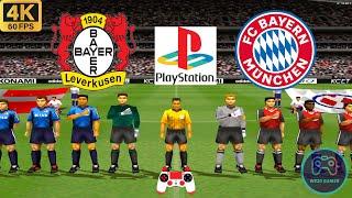 Winning Eleven 2002 Gameplay - Leverkusen vs Bayern Munich - Duckstation PS1 on PC  Full Game [4K60]