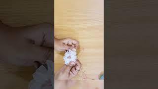 Sewing Tricks Beautiful Flower Making ideas for beginners simple method #shortvideo #a2z