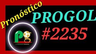 Progol 2235  (Pronóstico con El Progolero Ganador)