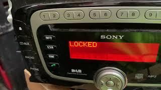 Ford radio says locked scrap it ?