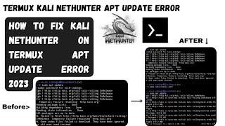 How to fix Kali Nethunter apt update error (Educational)