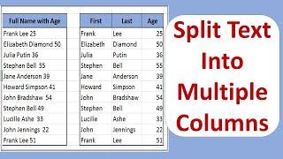 How to Split One Column Into Multiple Columns in Excel (In Hindi)