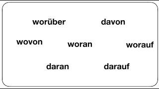 Тайна worauf, darauf, worüber, darüber