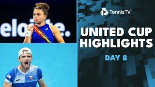 Paolini Takes On Muchova & Cobolli vs Machac | United Cup 2025 Day 8 Highlights