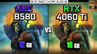 Intel ARC B580 12GB vs RTX 4060 Ti 16GB / Test / 1080p - 1440p / in 8 Games