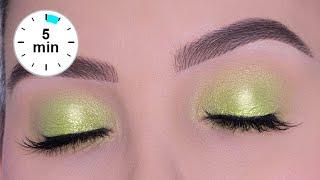 5 Minute Easy Green Eye Makeup Look | Using only 1 Eyeshadow!