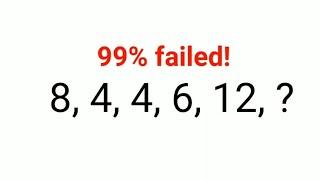 8, 4, 4, 6, 12, ?  Literally 90% failed to CRACK this! Can you do it?